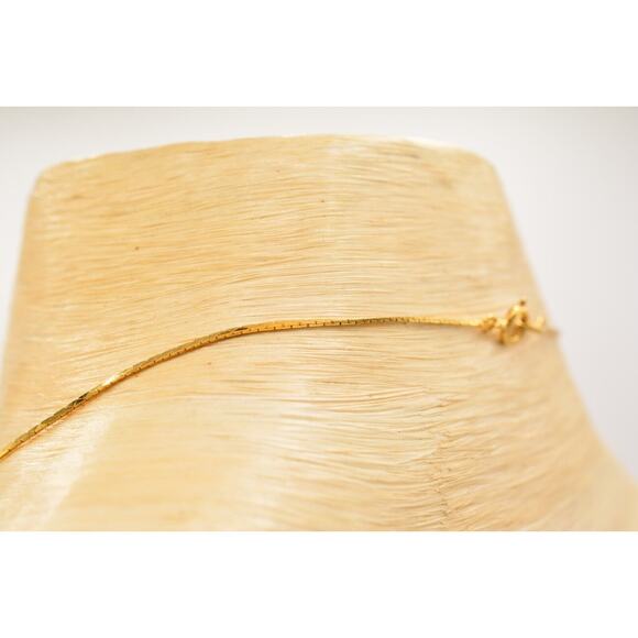 Trifari Vintage Necklace Metallic Gold Chain Ball Beaded Geometric Signed Bin6A - Picture 11 of 12